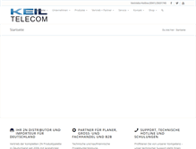 Tablet Screenshot of keil-telecom.de